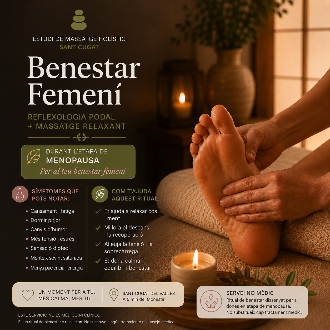 Reflexologia Holística per al Benestar durant la Perimenopausa i la Menopausa